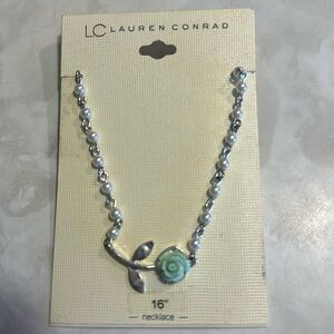 Lauren Conrad 16” blue rose necklace. BUNDLE AND SAVE 30%